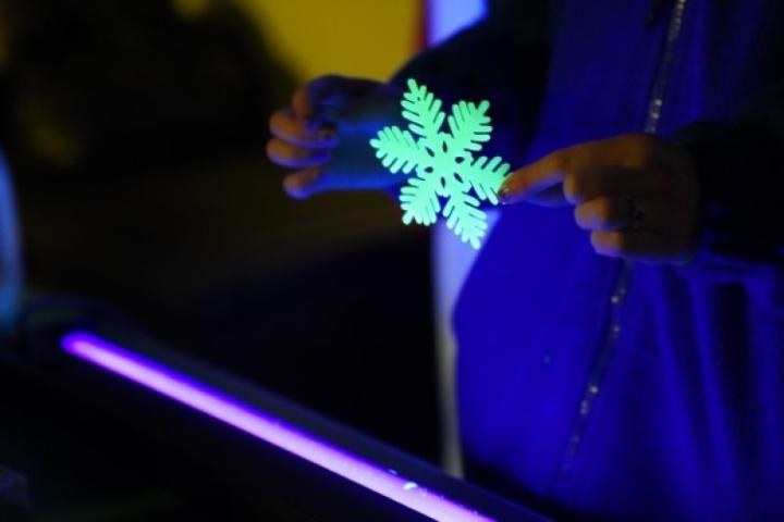 Glowing snowflake