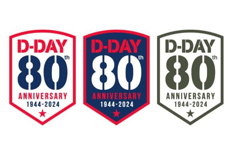 Three D-Day badges 